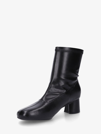 Bottines simili style chaussette - Noir - 3