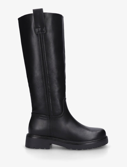 Bottes simili à semelle crantée - Noir - 1