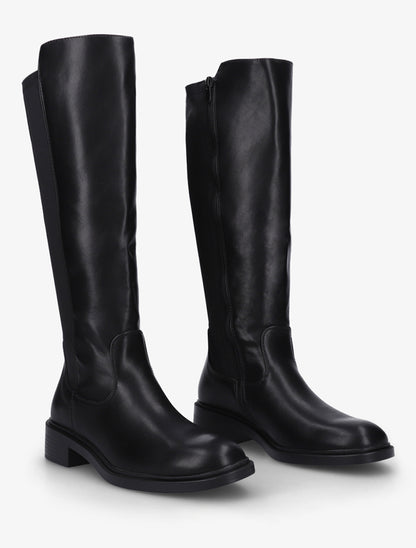 Bottes bimatière unies - Noir - 4