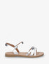 Nu-pieds à bride fantaisie python - Argent - 5
