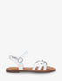 Nu-pieds croisés à clous - Blanc - 5