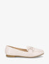 Mocassins en simili à boucle - Beige - 1