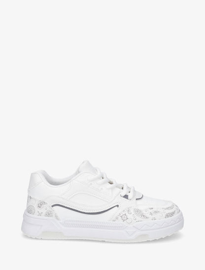 Baskets motif bandana - Blanc - 5