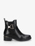 Bottines en simili à boucle - Noir - 5
