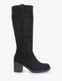 Bottes en suédine brodées - Noir - 5
