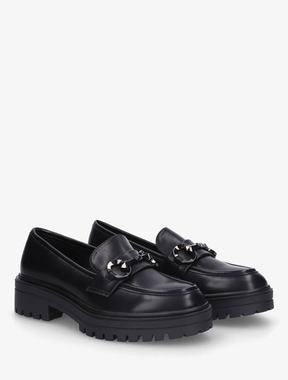 Mocassins à brides stylisées - Noir - 4
