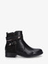 Bottines bi-matière à bandes dépareillés - Noir - 1