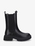 Bottines montantes élastiquées en simili - Noir - 5