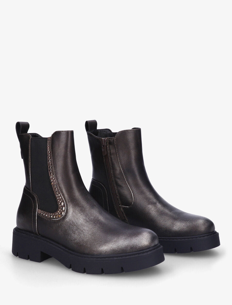 Chelsea boots à chevilles ornées de clous - Anthracite - 4