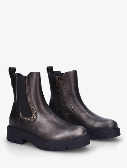Chelsea boots à chevilles ornées de clous - Anthracite - 4