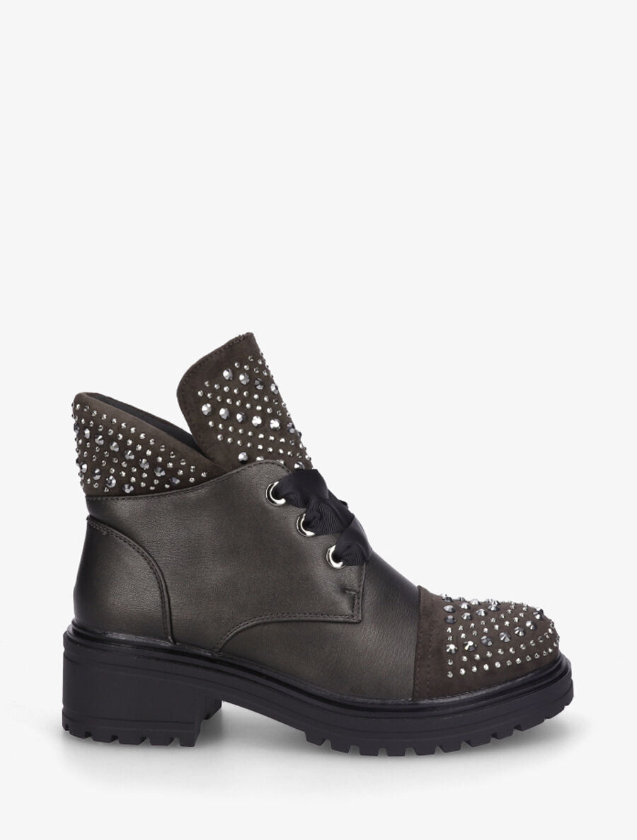 Bottines low cut à lacets - Anthracite - 5