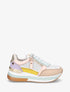 Sneakers ajourés à zip décoratif - Jaune - 5