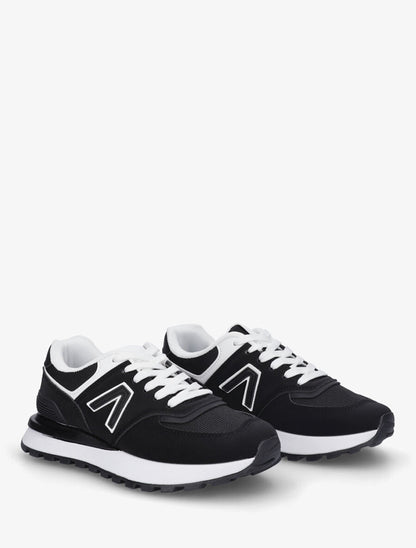 Sneakers classiques en simili - Noir - 4