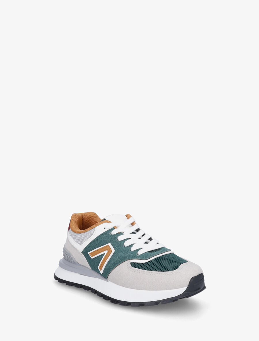Sneakers classiques en simili - Vert - 2