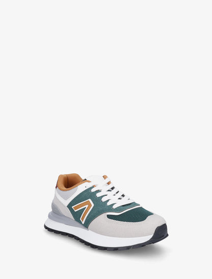 Sneakers classiques en simili - Vert - 2