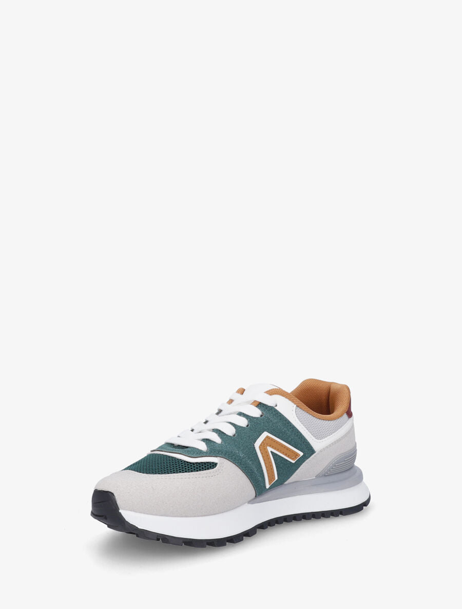 Sneakers classiques en simili - Vert - 3