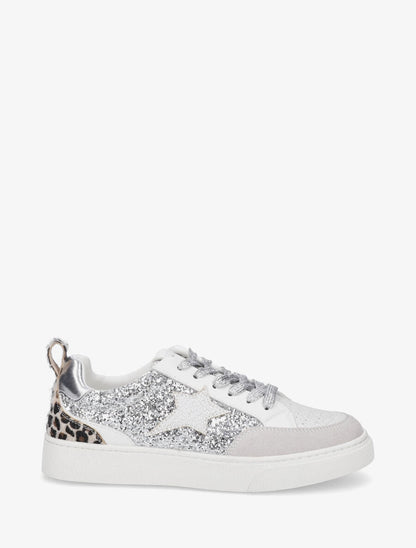 Sneakers plates étoile stylisé - Argent - 5