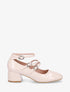 Escarpins vernis à triples brides à boucles - Nude - 5
