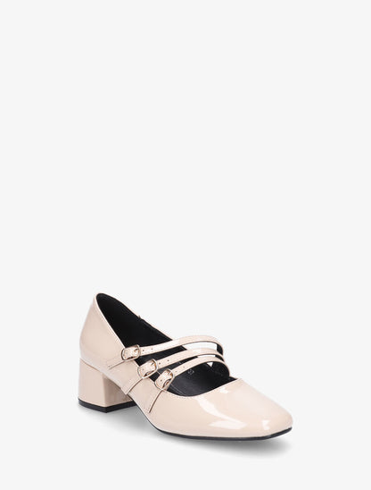 Babies vernies à triple brides - Beige - 2