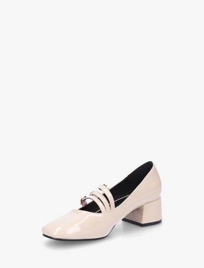 Babies vernies à triple brides - Beige - 3