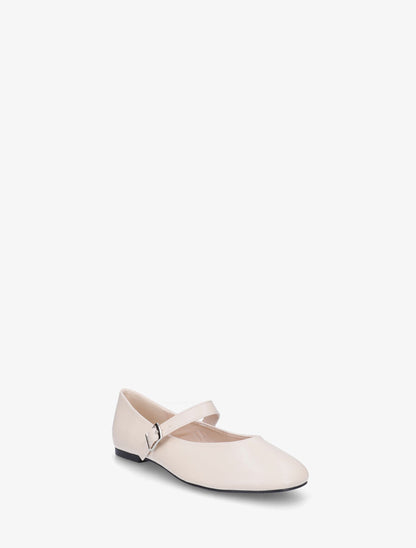 Ballerines en simili à bride - Beige - 2