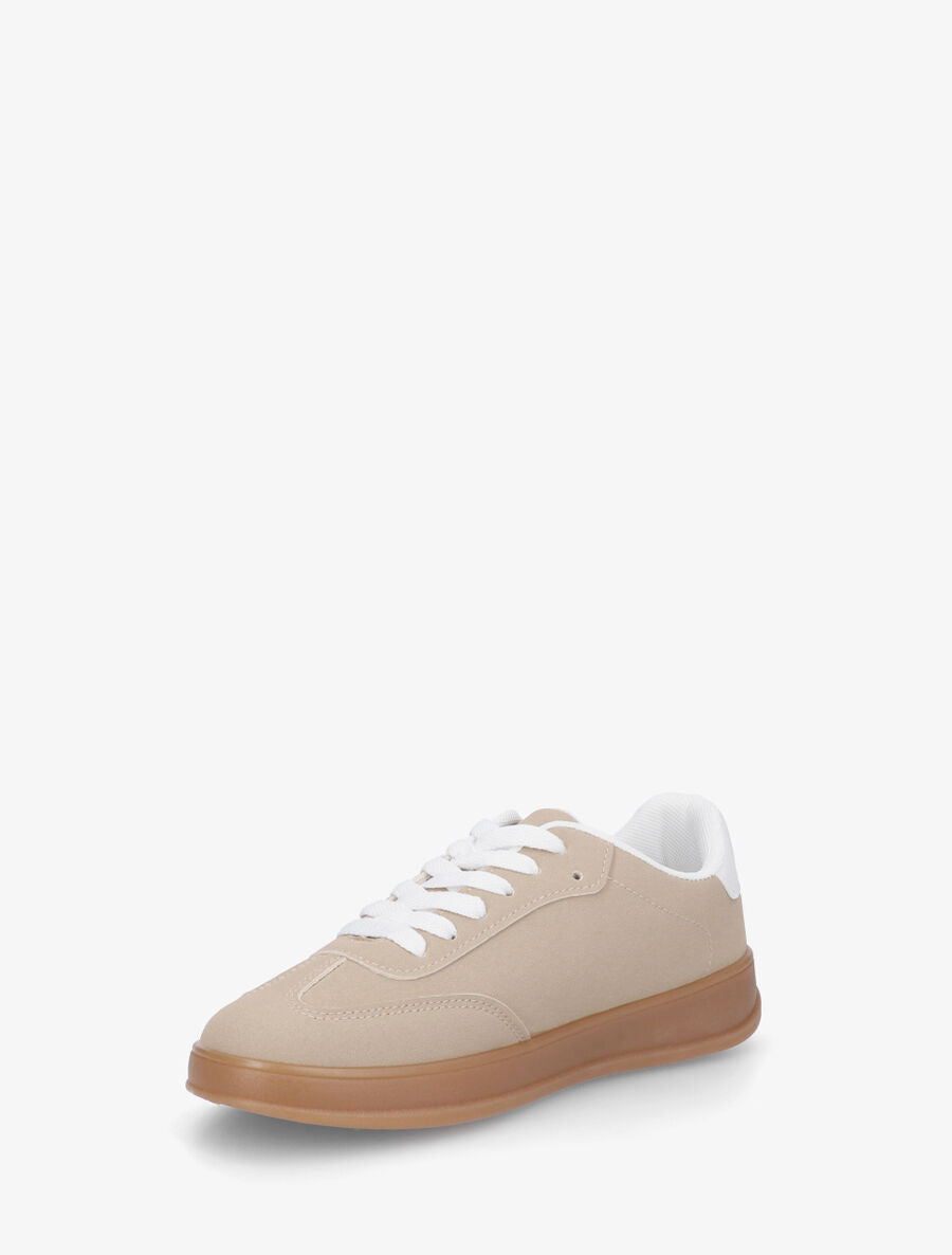 Baskets classiques en simili - Taupe - 3
