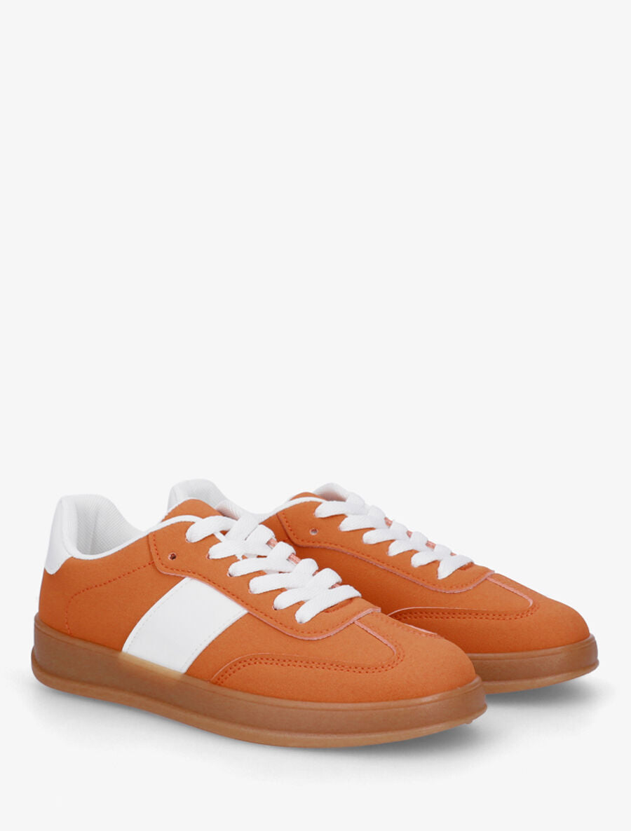 Baskets classiques en simili - Orange - 4