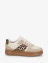 Baskets imprimé léopard à semelle en gomme - Beige - 1