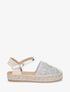 Espadrilles plates en crochet fantasie - Argent - 5