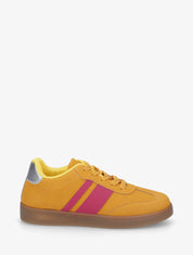 Sneakers color block à bandes contrastantes - Orange - 5