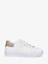 Sneakers plates à motif damier - Taupe - 5