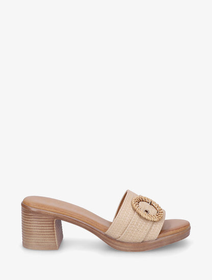 Mules à ganse effet panier d&
