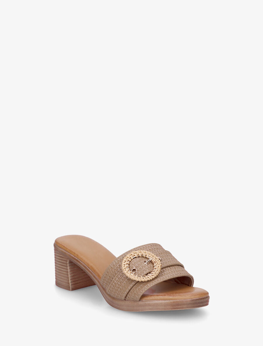 Mules à ganse effet panier d&