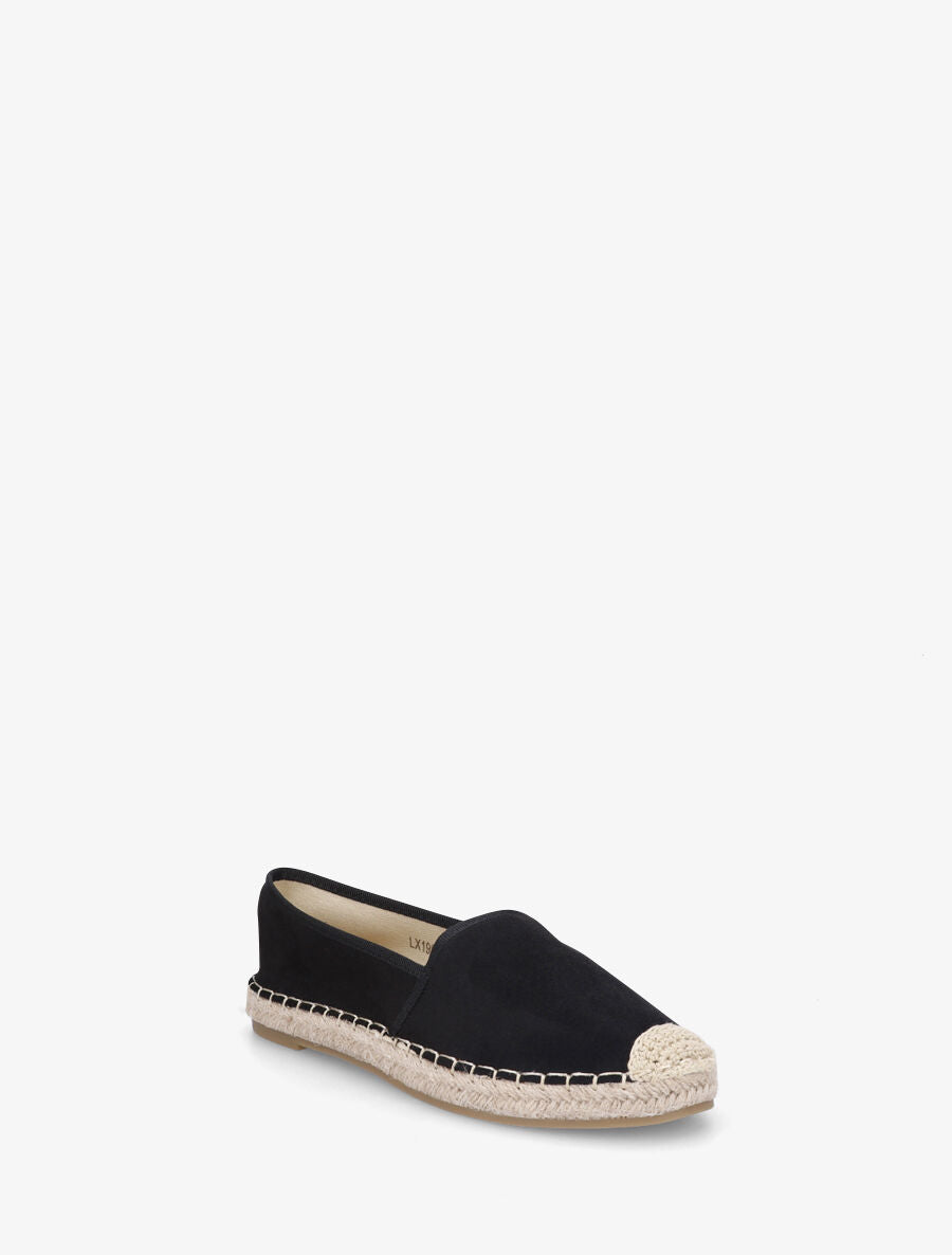 Espadrilles plates en suédine - Noir - 2