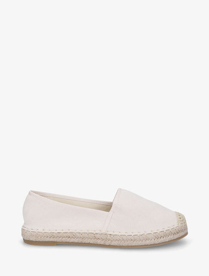 Espadrilles plates en suédine - Beige - 5