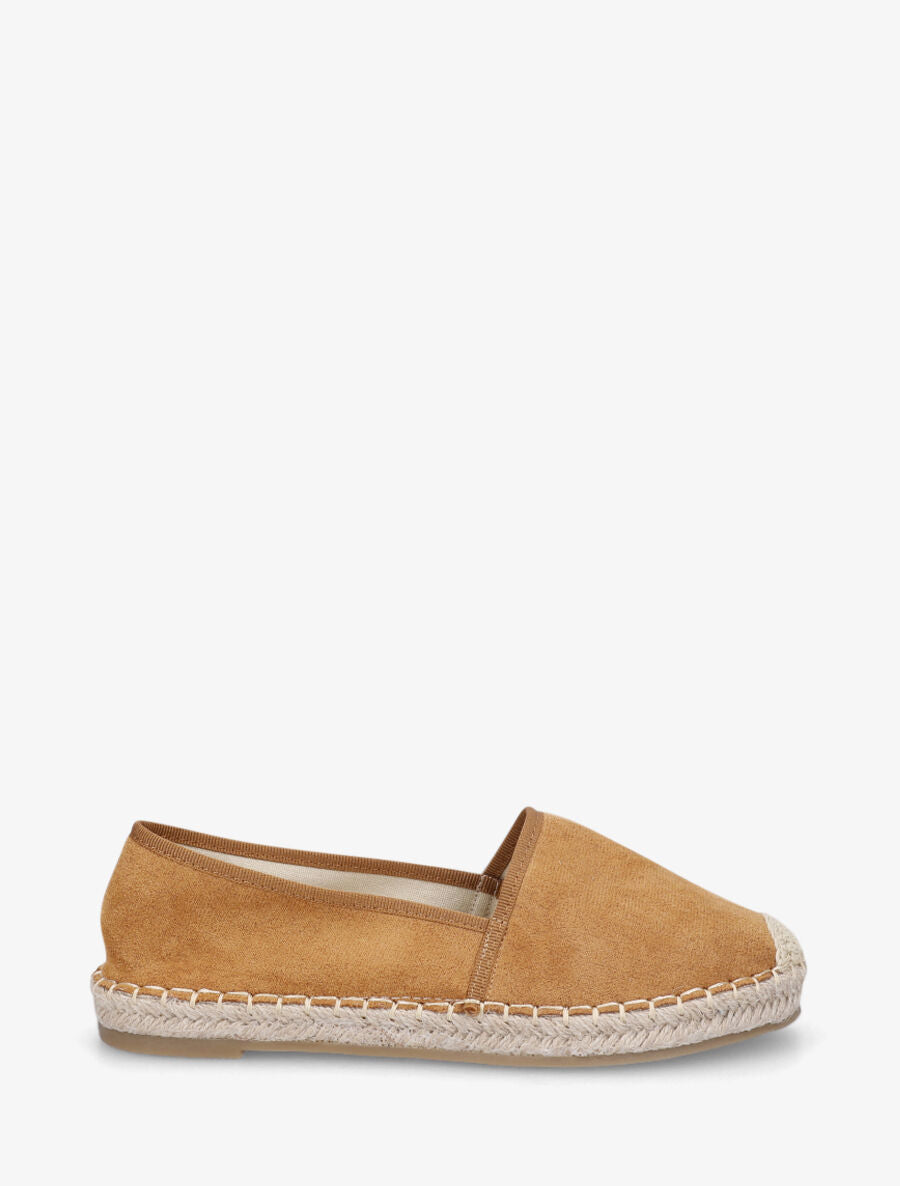 Espadrilles plates en suédine - Camel - 5