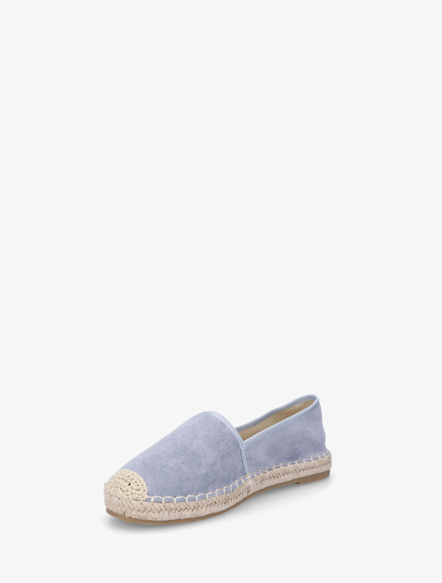 Espadrilles plates en suédine - Bleu - 3