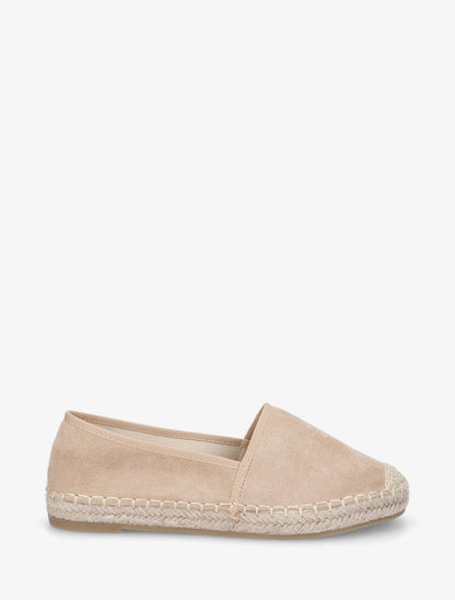 Espadrilles plates en suédine - Taupe - 5