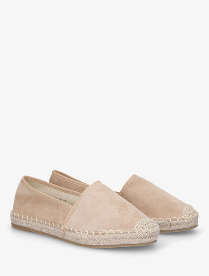 Espadrilles plates en suédine - Taupe - 4