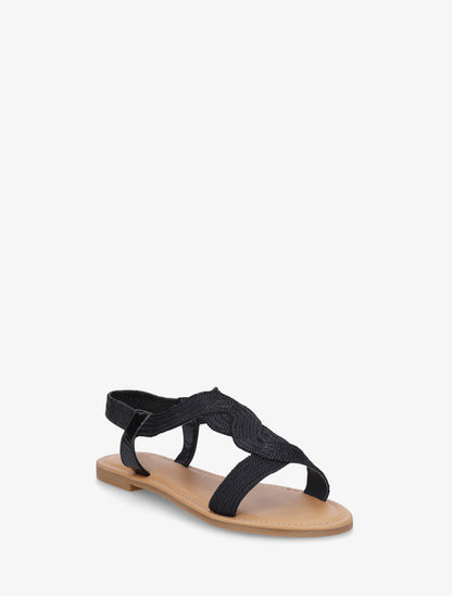 Nu-pieds à cheville élastiquée - Noir - 2