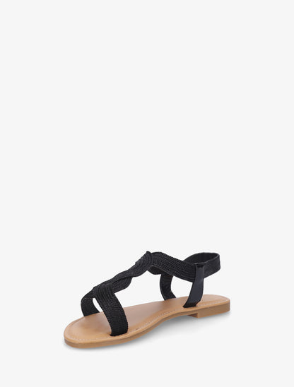 Nu-pieds à cheville élastiquée - Noir - 3