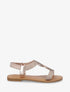Nu-pieds à cheville élastiquée - Rose gold - 1