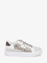 Sneakers en simili à motif étoile - Beige - 1