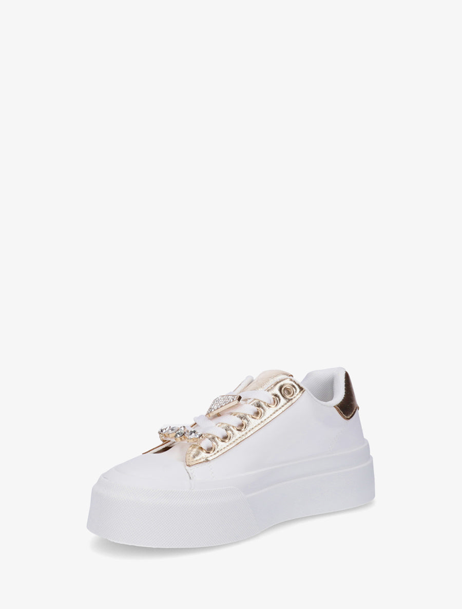 Baskets en simili à bijoux - Or - 3
