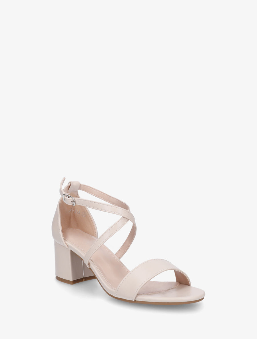 Sandales classiques à brides croisées - Beige - 2