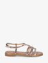 Nu-pieds python torsadés - Rose gold - 1