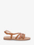Nu-pieds en simili à détail python - Camel - 1