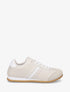 Baskets en suédine à bandes contrastantes - Beige - 1