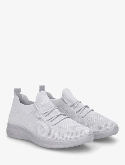 Baskets en mesh style running - Gris clair - 4