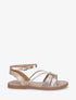 Nu-pieds en python irisé - Beige - 1